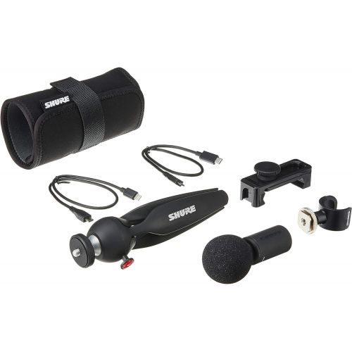  Shure MV88+ Video Kit with Digital Stereo Condenser Microphone for Apple and Android