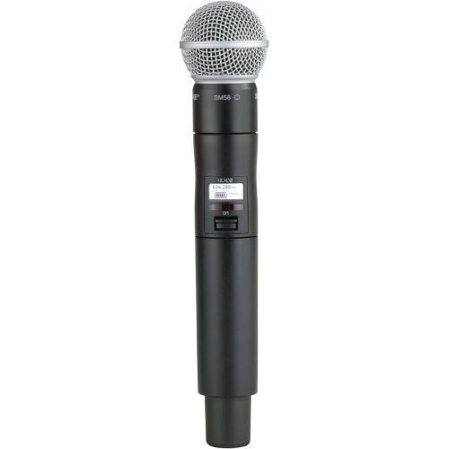  Shure ULXD2/SM58 Wireless Handheld Microphone Transmitter with Interchangeable SM58 Cartridge, H50 Band