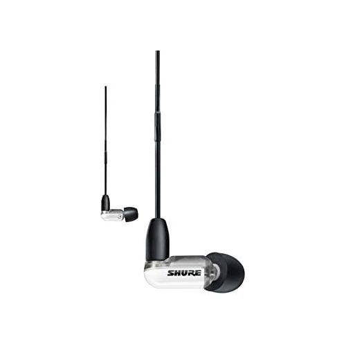  Shure AONIC 3 Wired Sound Isolating Earbuds, Clear Sound, Single Driver with BassPort, Secure in-Ear Fit, Detachable Cable, Durable Quality, Compatible with Apple & Android Devices