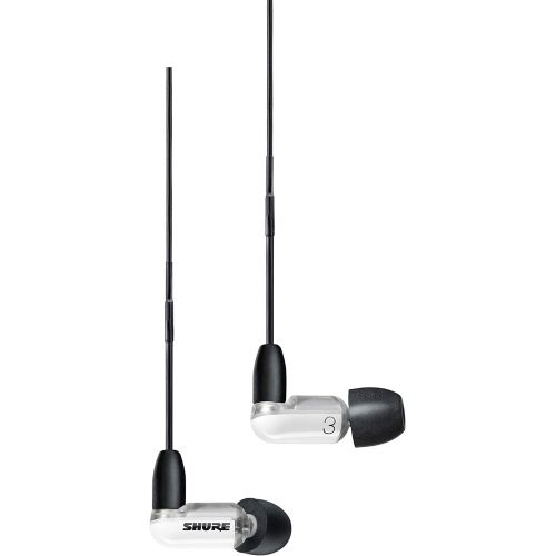  Shure AONIC 3 Wired Sound Isolating Earbuds, Clear Sound, Single Driver with BassPort, Secure in-Ear Fit, Detachable Cable, Durable Quality, Compatible with Apple & Android Devices