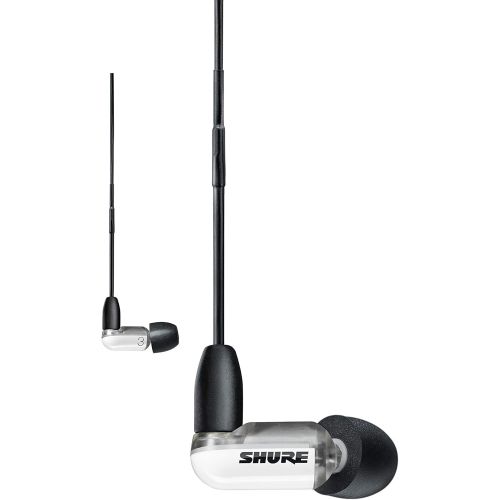  Shure AONIC 3 Wired Sound Isolating Earbuds, Clear Sound, Single Driver with BassPort, Secure in-Ear Fit, Detachable Cable, Durable Quality, Compatible with Apple & Android Devices