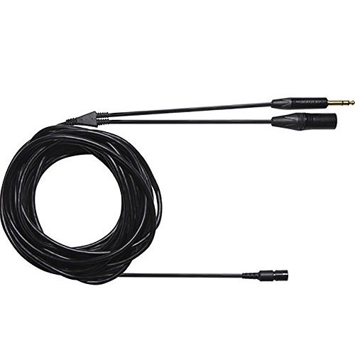  Shure BCASCA-NXLR3QI-25 Detachable Cable (25) with Neutrik 3 Pin XLR Male Connector and 1/4 Stereo Plug