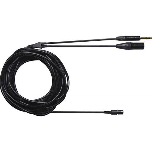  Shure BCASCA-NXLR3QI-25 Detachable Cable (25) with Neutrik 3 Pin XLR Male Connector and 1/4 Stereo Plug