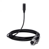 Shure TwinPlex TL48 Omnidirectional Lavalier Microphone, Tailored, MTQG/TA4F, Black, with Accessories