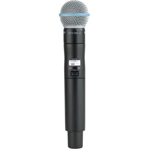 Shure ULXD2/B58 Wireless Handheld Microphone Transmitter with Interchangeable Beta 58A Cartridge, H50 Band