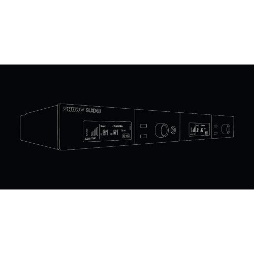  Shure SLXD4D Dual Channel Wireless Receiver (Transmitters Sold Separately)