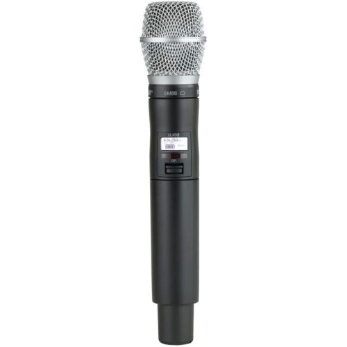  Shure ULXD2/SM86 Wireless Handheld Microphone Transmitter with Interchangeable SM86 Cartridge, H50 Band