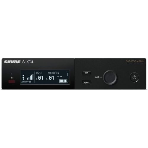  Shure SLXD4 Wireless Receiver (Transmitter Sold Separately)