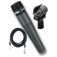Shure SM57LC Microphone Bundle w/20 XLR Mic Cable and Shock Mount Mic Clip