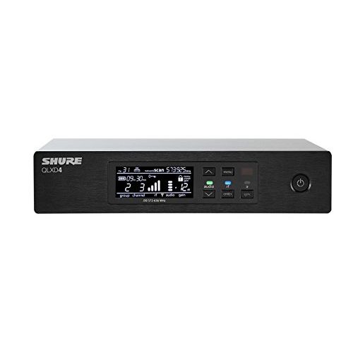  Shure QLXD4=-H50 Half-Rack, Single Channel Digital Wireless Receiver, H50