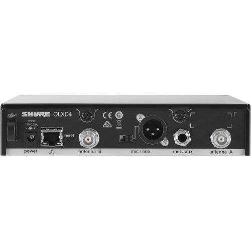  Shure QLXD4=-H50 Half-Rack, Single Channel Digital Wireless Receiver, H50