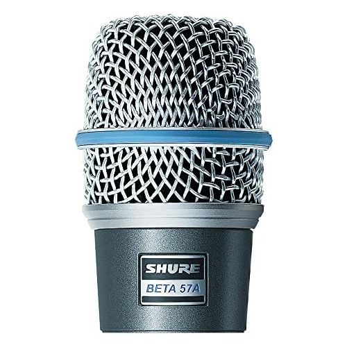  Shure BETA 57A Instruement Microphone & Pig Hog Black & White Woven Mic Cable, 20ft XLR - Bundle