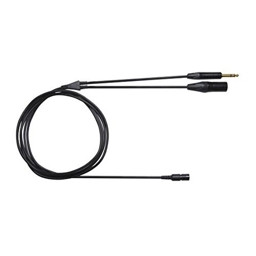  Shure BCASCA-NXLR3QI Detachable Cable with Neutrik 3 Pin XLR Male Connector and 1/4 Stereo Plug