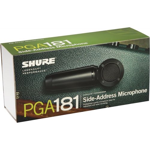  Shure PGA181-LC Side-address cardioid Condenser Microphone with No Cable