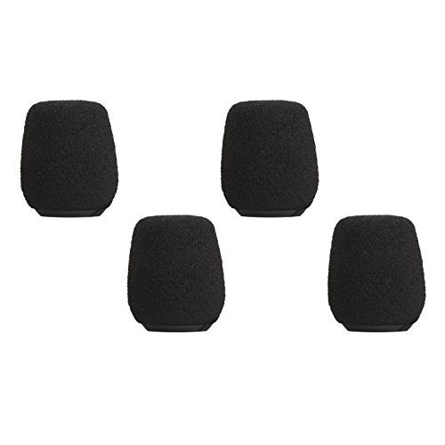  Shure RK513WS Black Foam Windscreens for MX405 and MX410 Microphones, Set of 4