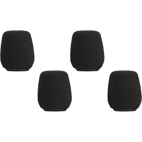  Shure RK513WS Black Foam Windscreens for MX405 and MX410 Microphones, Set of 4