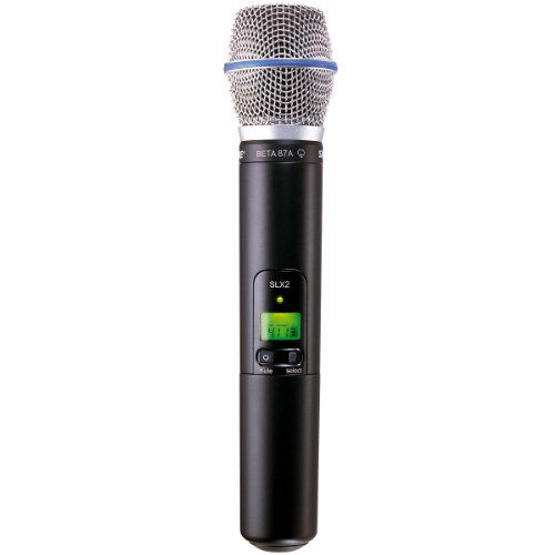  Shure SLX2/BETA87A Handheld Transmitter with BETA 87A Microphone, J3