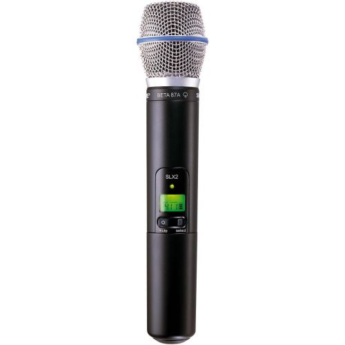  Shure SLX2/BETA87A Handheld Transmitter with BETA 87A Microphone, J3