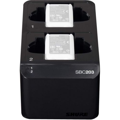  Shure SBC203-US Dual Docking Station for SLXD Transmitters and SB903 Battery