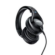 Shure SRH440 Professional Studio Headphones, Enhanced Frequency Response and Extended Range for Home and Studio Recording, with Detachable Coiled Cable, Carrying Bag and 1/4 Adapte