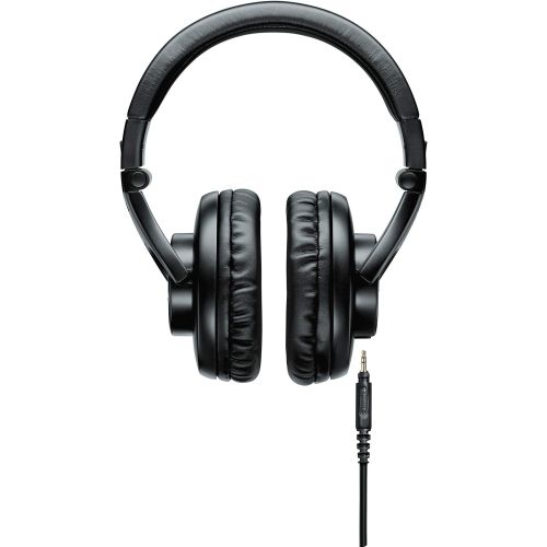  Shure SRH440 Professional Studio Headphones, Enhanced Frequency Response and Extended Range for Home and Studio Recording, with Detachable Coiled Cable, Carrying Bag and 1/4 Adapte