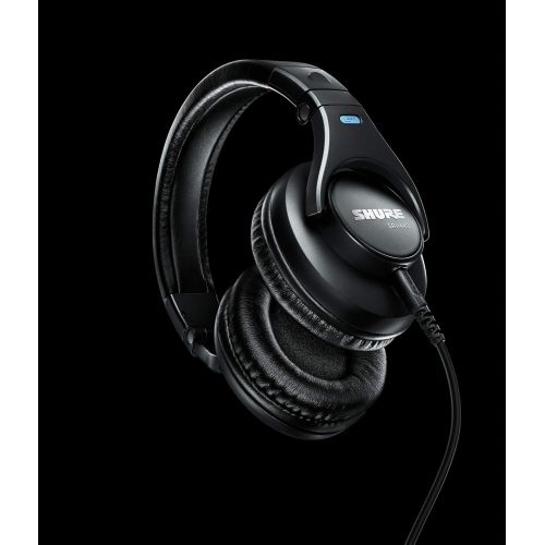  Shure SRH440 Professional Studio Headphones, Enhanced Frequency Response and Extended Range for Home and Studio Recording, with Detachable Coiled Cable, Carrying Bag and 1/4 Adapte