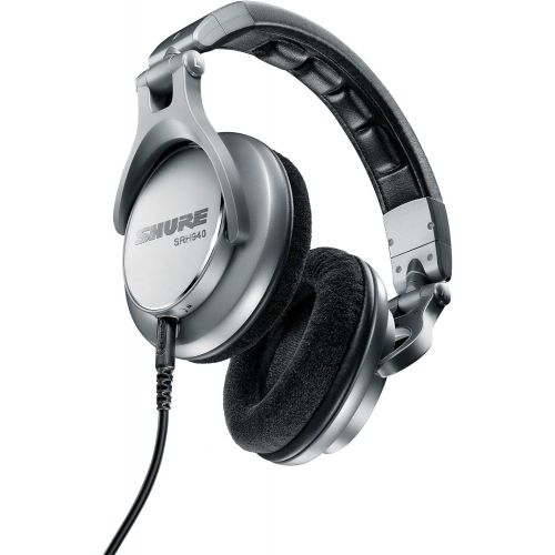  Shure SRH940 Professional Reference Headphones designed for Critical Listening, Studio Monitoring & Mastering, Silver, SRH940-SL