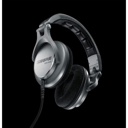  Shure SRH940 Professional Reference Headphones designed for Critical Listening, Studio Monitoring & Mastering, Silver, SRH940-SL