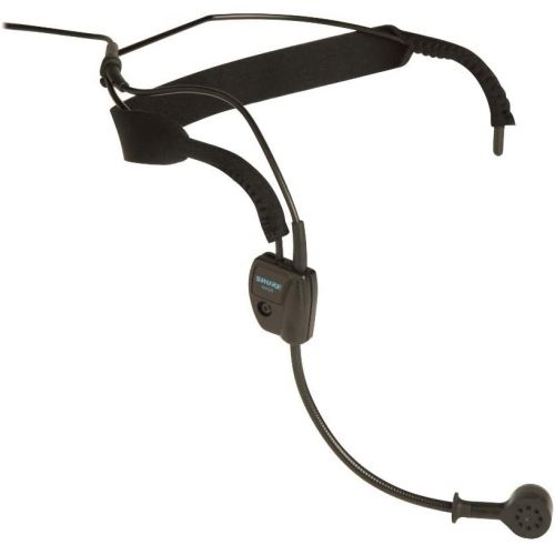  Shure WH20XLR Dynamic Headset Microphone - (Wired) Includes 3-pin Male XLR Connector with Detachable Belt Clip, Black