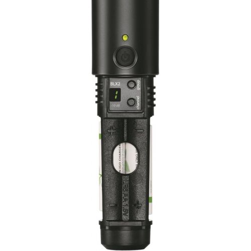  Shure BLX2/PG58 Wireless Handheld Microphone Transmitter with PG58 Capsule - Receiver Sold Separately