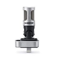 Shure MV88 Portable iOS Microphone for iPhone/iPad/iPod via Lightning Connector, Professional-Quality Sound, Digital Stereo Condenser Mic for Vloggers, Filmmakers, Music Makers and