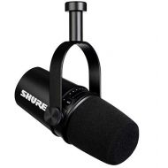 Shure MV7 USB Podcast Microphone for Podcasting, Recording, Live Streaming & Gaming, Built-in Headphone Output, All Metal USB/XLR Dynamic Mic, Voice-Isolating Technology, TeamSpeak