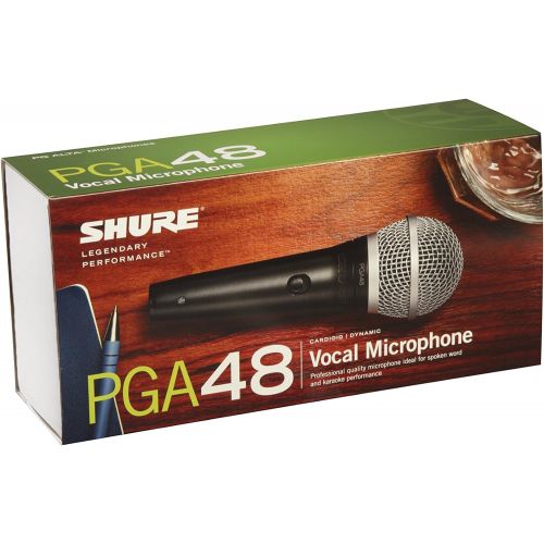  Shure PGA48-LC Cardioid Dynamic Vocal Microphone with No Cable