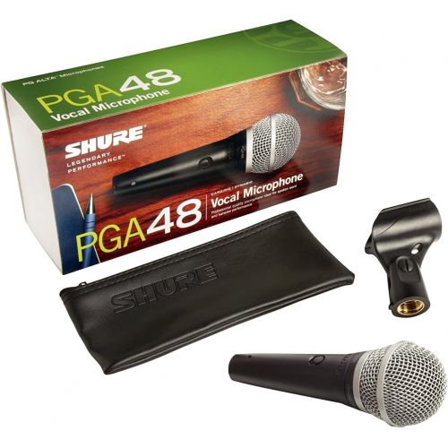  Shure PGA48-LC Cardioid Dynamic Vocal Microphone with No Cable