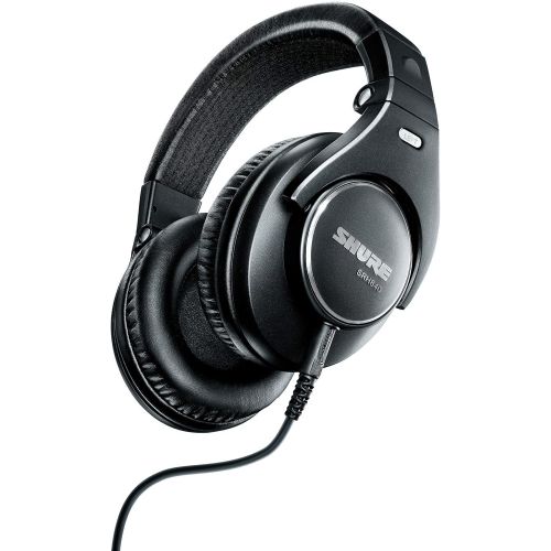  Shure SRH840 Professional Monitoring Headphones, Precisely Tailored Frequency Response and 40mm Neodymium Dynamic Drivers Deliver Rich Bass, Clear Mid-Range and Extended Highs (SRH