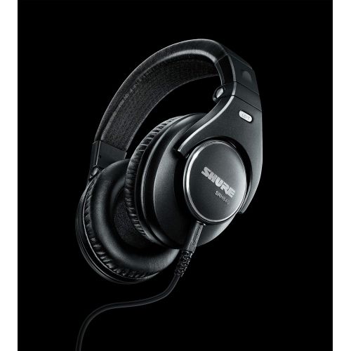  Shure SRH840 Professional Monitoring Headphones, Precisely Tailored Frequency Response and 40mm Neodymium Dynamic Drivers Deliver Rich Bass, Clear Mid-Range and Extended Highs (SRH