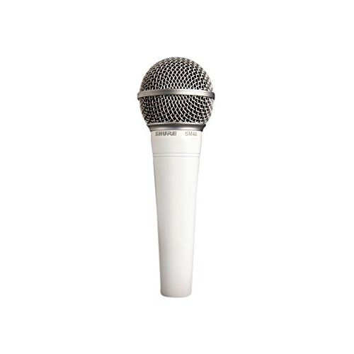  Shure SM48 Cardioid Dynamic Microphone White