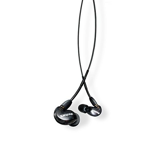  Shure SE215-K-UNI Sound Isolating Earphones with Inline Remote & Mic for iOS/Android,Black