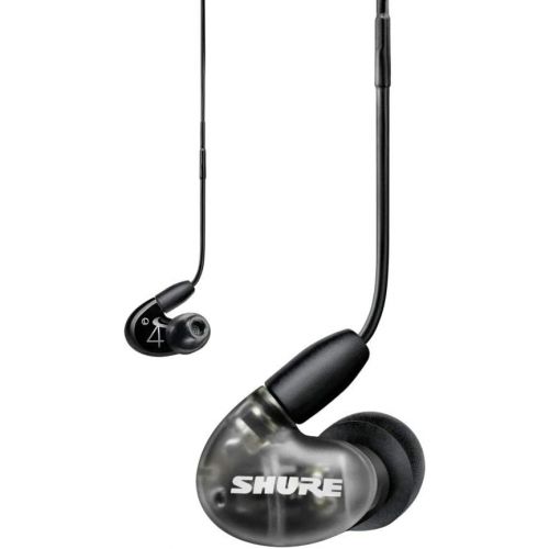  Shure AONIC 4 Wired Sound Isolating Earbuds, Detailed Sound, Dual-Driver Hybrid, Secure in-Ear Fit, Detachable Cable, Durable Quality, Compatible with Apple & Android Devices - Bla
