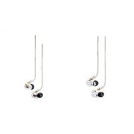 Shure SE425-CL Professional Sound Isolating Earphones - Clear & SE215-CL Professional Sound Isolating Earphones with Single Dynamic MicroDriver, Secure in-Ear Fit - Clear