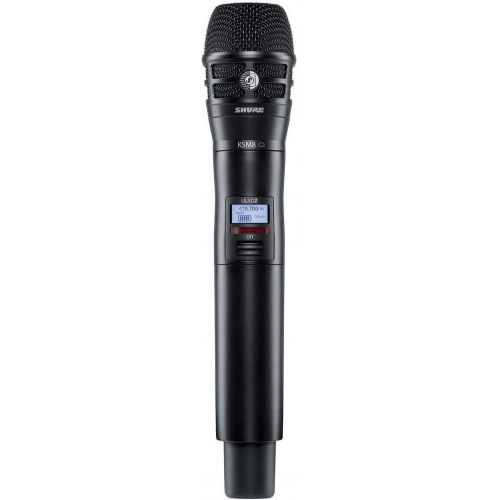  Shure ULXD2 Handheld Wireless Microphone Transmitter with KSM8 Mic Capsule, G50: 470 to 534MHz, Black