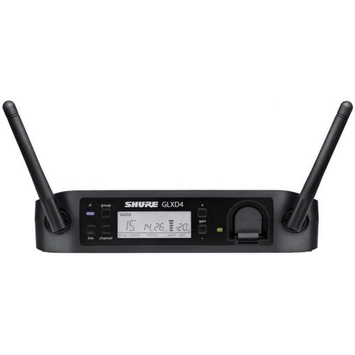  Shure GLXD24R/B58-Z2 Rechargeable Wireless System with BETA58A Vocal Microphone, Half Rack