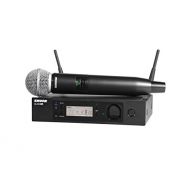 Shure GLXD24R/SM58-Z2 Rechargeable Wireless System with SM58 Vocal Microphone, Half Rack