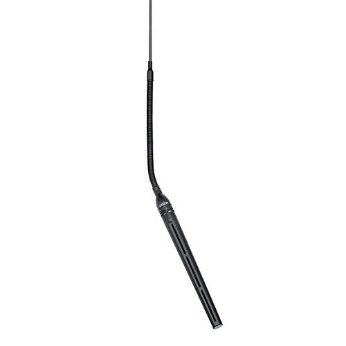  Shure MX202B/MS Microflex Cardioid Overhead Condenser Microphone with in-Line Preamp, Black, 3-Pin XLR Connector