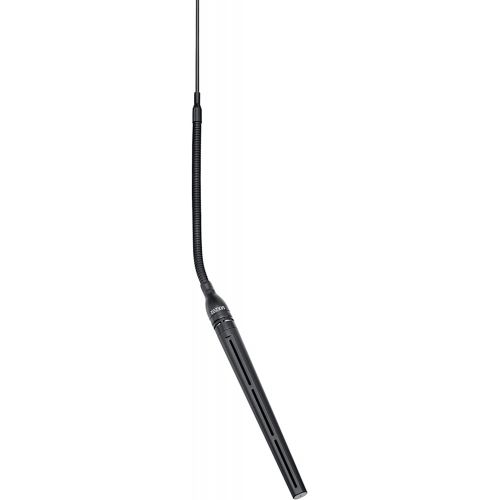  Shure MX202B/MS Microflex Cardioid Overhead Condenser Microphone with in-Line Preamp, Black, 3-Pin XLR Connector