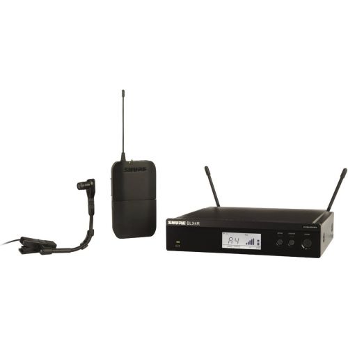  Shure BLX14R/B98 Rack Mount Wireless Microphone System with BETA98H/C Clip-on Gooseneck Instrument Mic