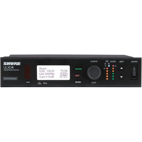  Shure ULXD4 Digital Wireless Receiver, J50A Band