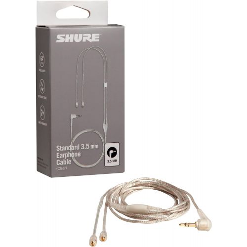  Shure EAC64CL 64 -Inch Detachable Earphone Cable for SE215, SE315, SE425 and SE535 Earphones (Clear)