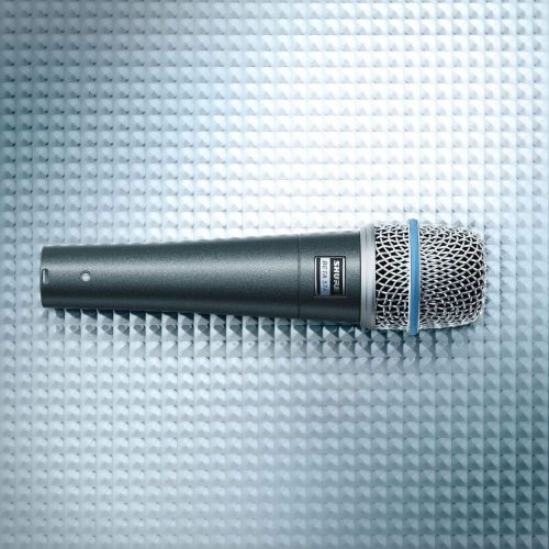  Shure BETA57A Super cardioid Dynamic Microphone with High Output Neodymium Element for Vocal/Instrument Applications, Silver