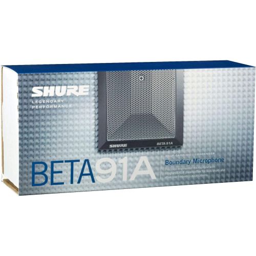  Shure BETA 91A Half-Cardioid Condenser Kick-Drum Microphone (Includes Integrated Preamplifier and Male XLR Output)